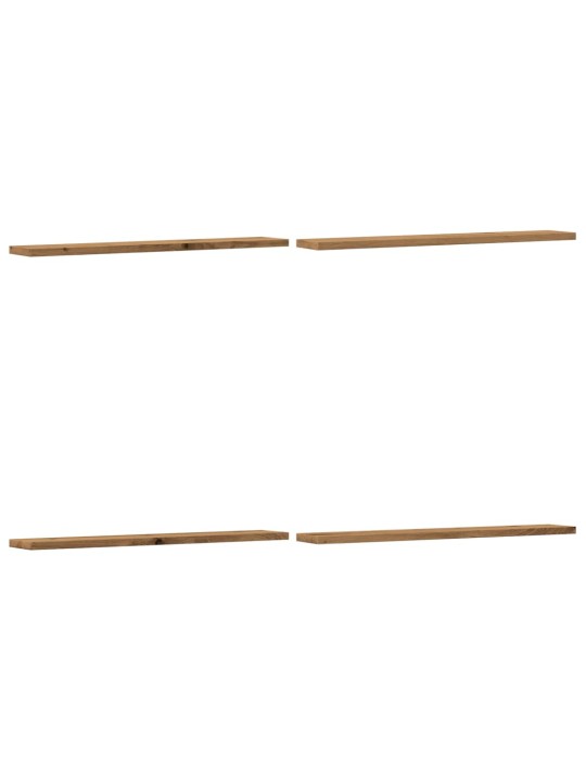 Přídavné police 4 ks dub artisan 60x10x1,5 cm kompozitní dřevo