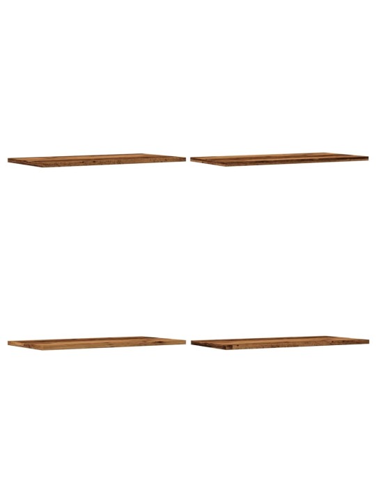 Nástěnné police 4 ks old wood 60 x 30 x 1,5 cm kompozitní dřevo