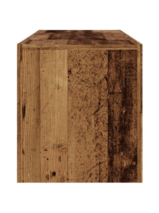 Tv stolek s led old wood 120 x 36,5 x 40 cm kompozitní dřevo