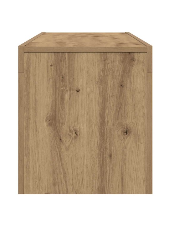 Tv stolek s led dub artisan 120 x 36,5 x 40 cm kompozitní dřevo