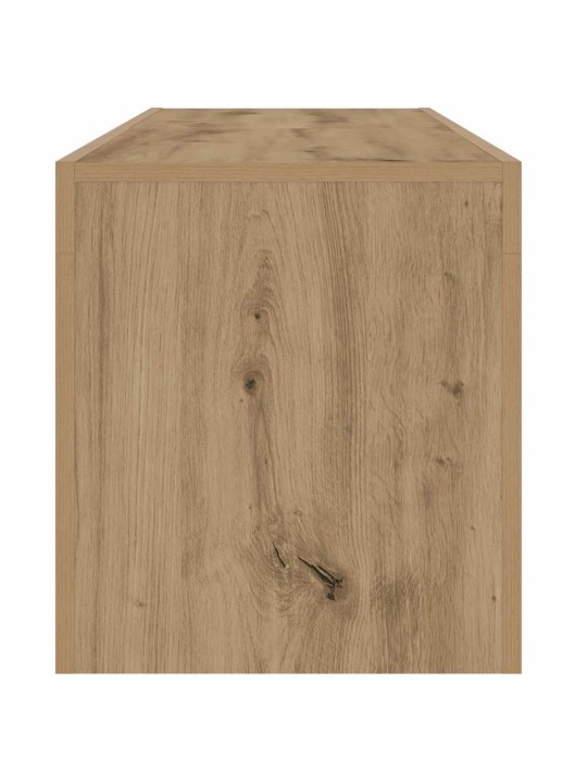 Tv stolek s led dub artisan 140 x 36,5 x 40 cm kompozitní dřevo