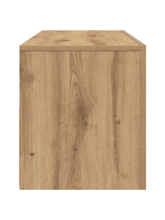Tv stolek s led dub artisan 120 x 35 x 40 cm kompozitní dřevo