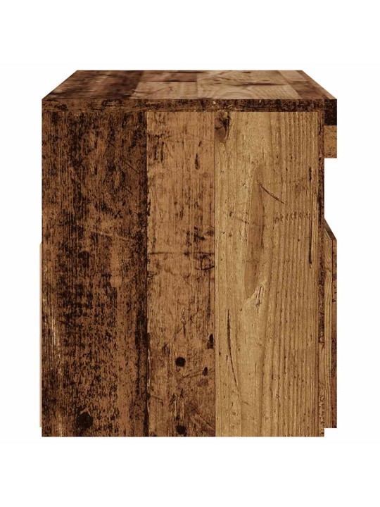 Tv stolky s led 2 ks old wood kompozitní dřevo