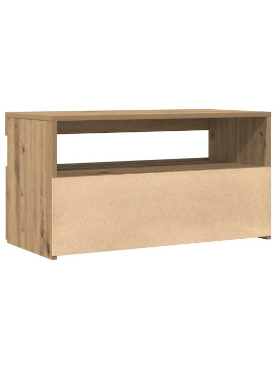 Tv stolky s led 2 ks dub artisan kompozitní dřevo