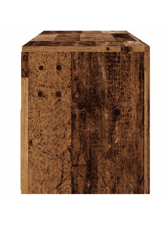 Tv stolek s led old wood 120 x 35 x 40 cm kompozitní dřevo