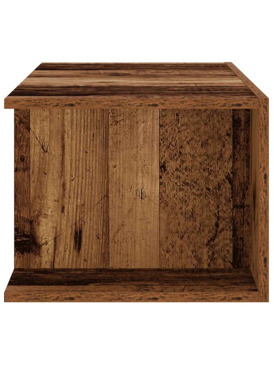 TV stolek s LED old wood 90 x 39 x 30 cm kompozitní dřevo