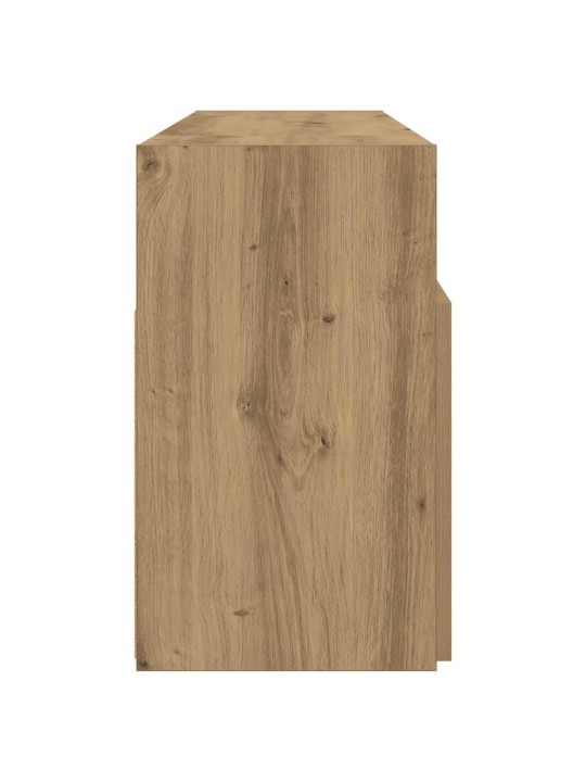 Tv stolek s led dub artisan 120 x 30 x 50 cm kompozitní dřevo