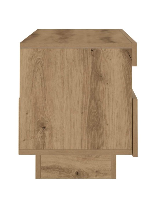 TV skříňka s LED dub artisan 100 x 35 x 40 cm kompozitní dřevo