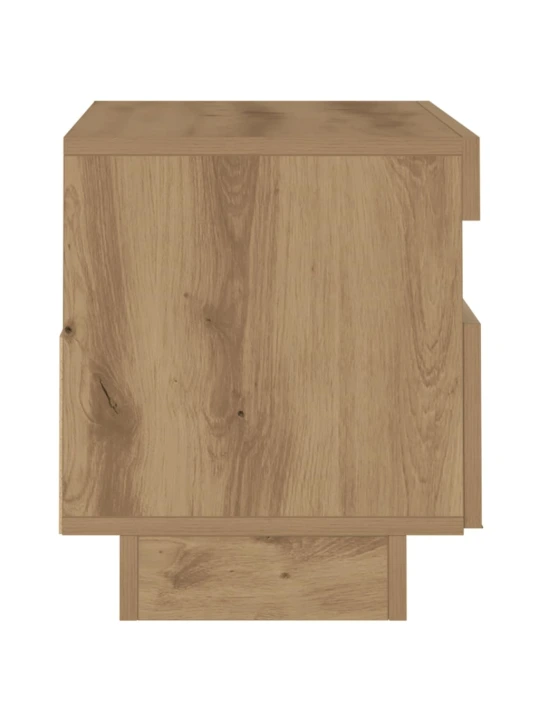 TV skříňka s LED dub artisan 80 x 35 x 40 cm kompozitní dřevo