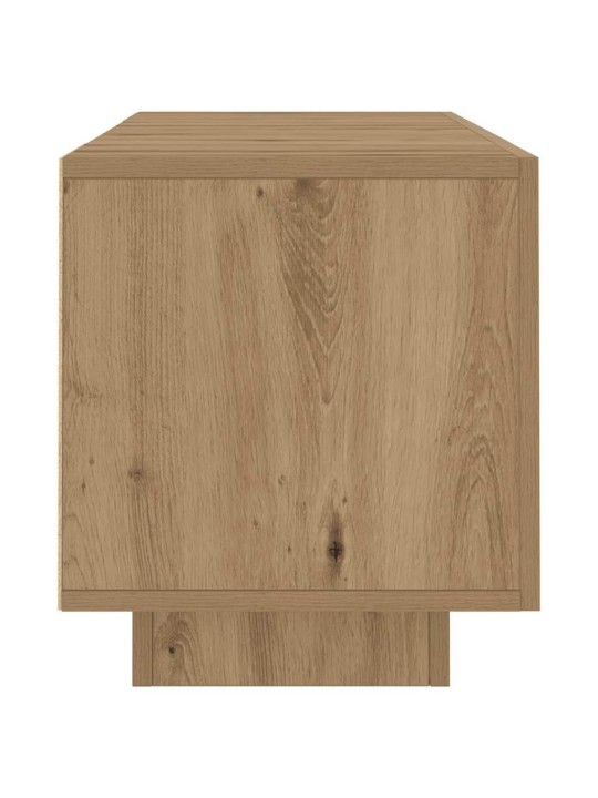 Tv stolek s led dub artisan 160 x 35 x 40 cm kompozitní dřevo
