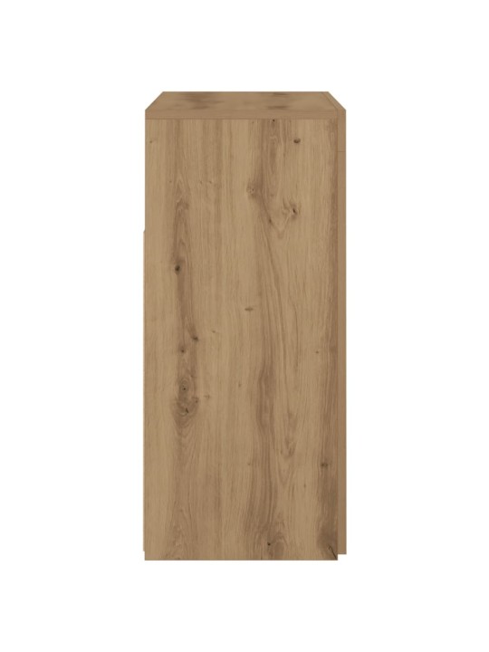 Příborník s LED dub artisan 80 x 35 x 75 cm kompozitní dřevo