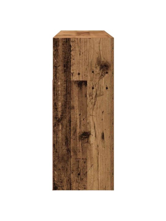 Příborník s LED old wood 115,5 x 30 x 75 cm kompozitní dřevo