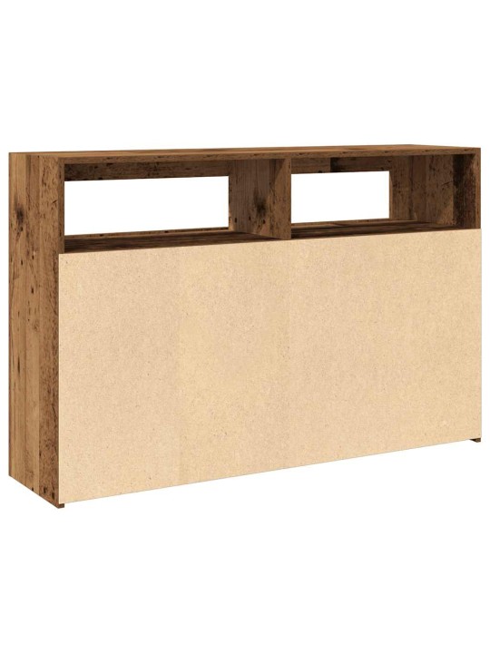 Příborník s LED old wood 115,5 x 30 x 75 cm kompozitní dřevo
