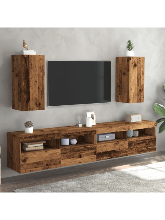 TV skříňky 2 ks old wood 30,5 x 30 x 60 cm kompozitní dřevo