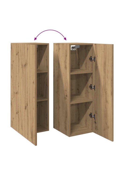 Tv skříňky 2 ks dub artisan 30,5 x 30 x 90 cm kompozitní dřevo