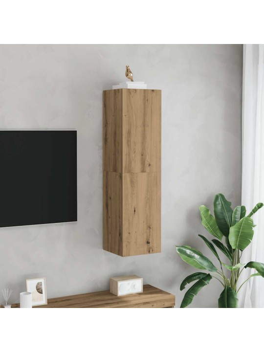 Tv skříňka dub artisan 30,5 x 30 x 110 cm kompozitní dřevo