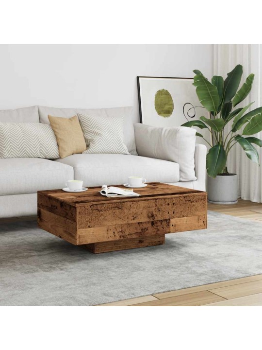 Konferenční stolek old wood 85 x 55 x 31 cm kompozitní dřevo