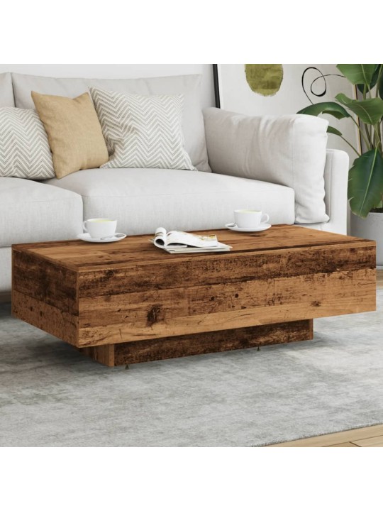 Konferenční stolek old wood 100 x 49,5 x 31 cm kompozitní dřevo
