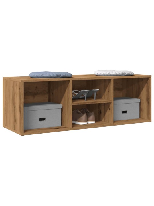Botníková lavice dub artisan 105 x 35 x 35 cm kompozitní dřevo