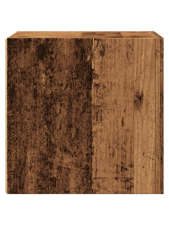 Nástěnná TV skříňka old wood 30,5 x 30 x 30 cm