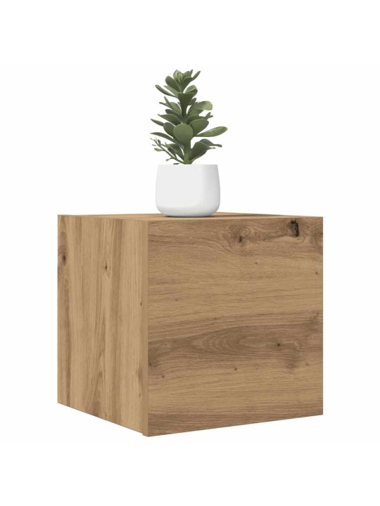 Nástěnné tv skříňky 2 ks dub artisan 30,5 x 30 x 30 cm