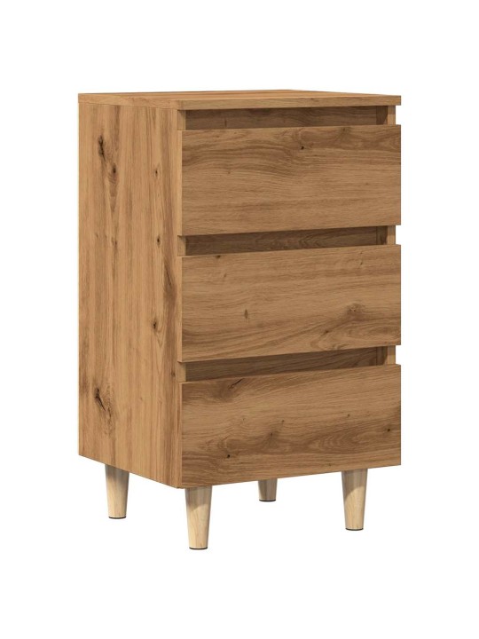 Noční stolek dub artisan 40 x 35 x 69 cm kompozitní dřevo