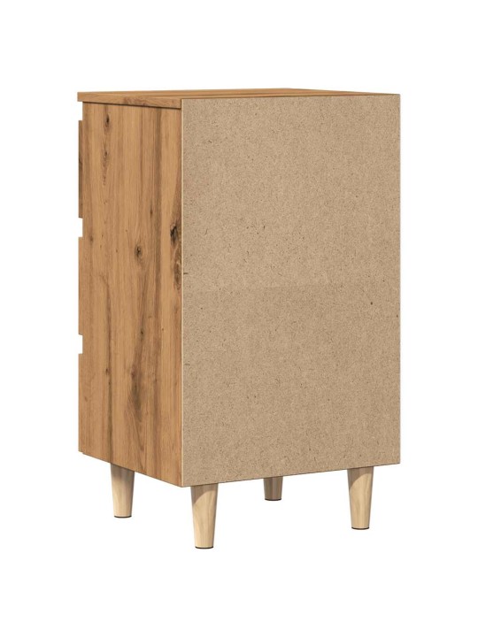 Noční stolek dub artisan 40 x 35 x 69 cm kompozitní dřevo