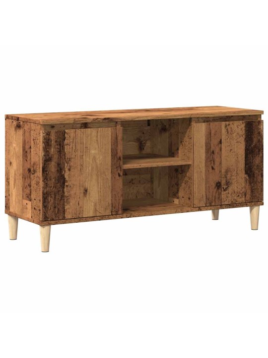 Tv skříňka old wood 102 x 35 x 50 cm kompozitní dřevo