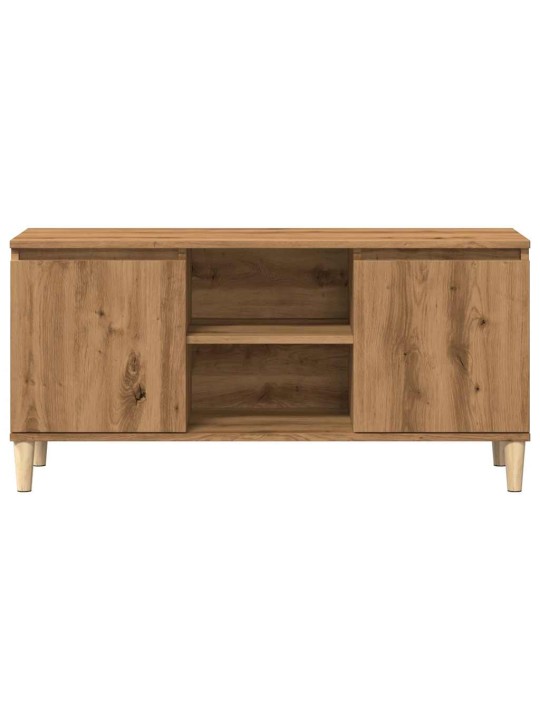 Tv skříňka dub artisan 102 x 35 x 50 cm kompozitní dřevo
