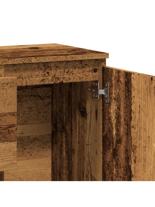 Příborník old wood 102 x 35 x 70 cm kompozitní dřevo