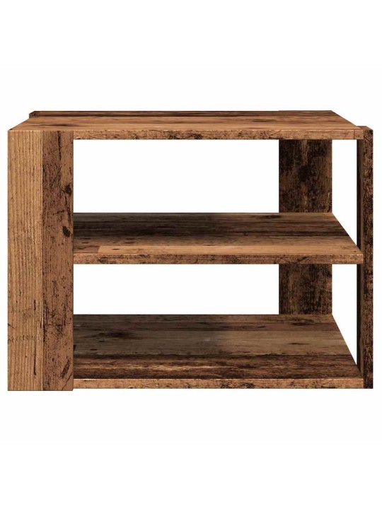 Konferenční stolek old wood 58x58x40 cm kompozitní dřevo