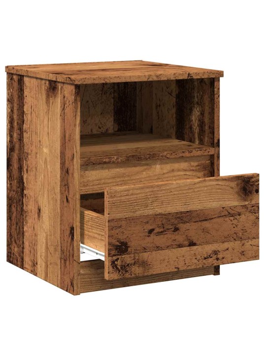 Noční stolek old wood 40 x 40 x 50 cm kompozitní dřevo