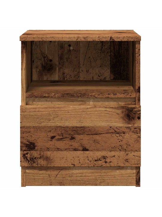 Noční stolky 2 ks old wood 40 x 40 x 50 cm kompozitní dřevo