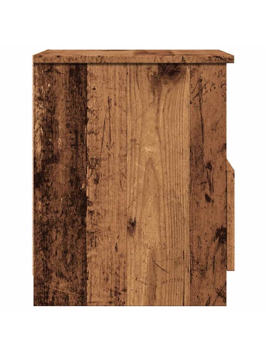 Noční stolky 2 ks old wood 40 x 40 x 50 cm kompozitní dřevo