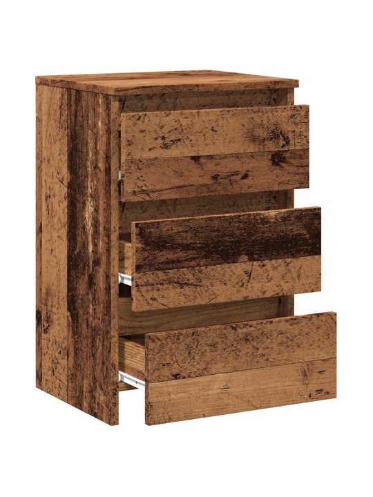 Noční stolky 2 ks old wood 40x35x62,5 cm kompozitní dřevo