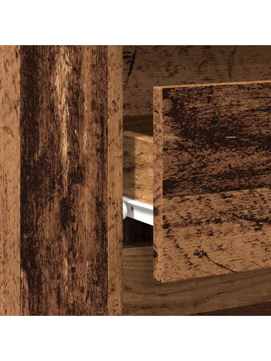 Noční stolky 2 ks old wood 40x35x62,5 cm kompozitní dřevo