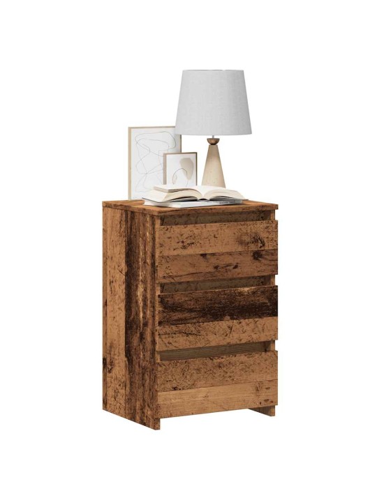 Noční stolky 2 ks old wood 40x35x62,5 cm kompozitní dřevo