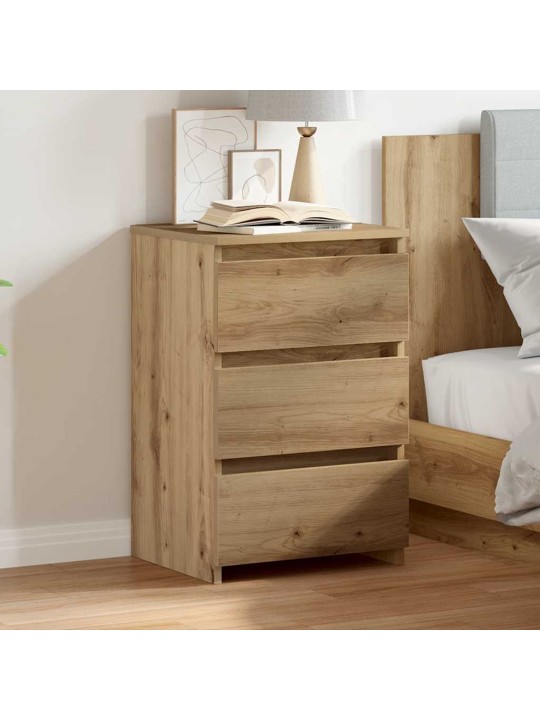Noční stolek dub artisan 40x35x62,5 kompozitní dřevo