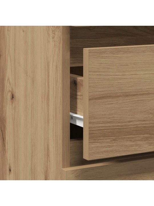 Noční stolek dub artisan 40x35x62,5 kompozitní dřevo