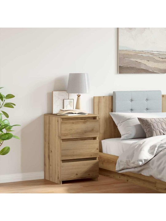 Noční stolek dub artisan 40x35x62,5 kompozitní dřevo