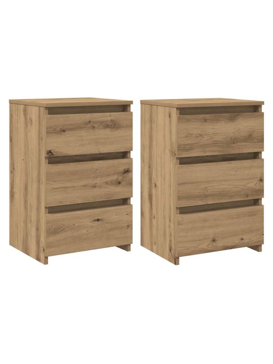Noční stolky 2 ks dub artisan 40x35x62,5 cm kompozitní dřevo