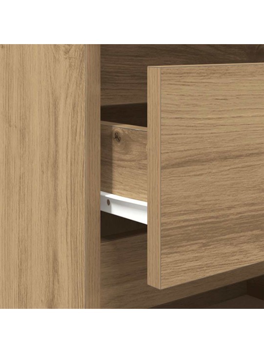 Noční stolky 2 ks dub artisan 40x35x62,5 cm kompozitní dřevo
