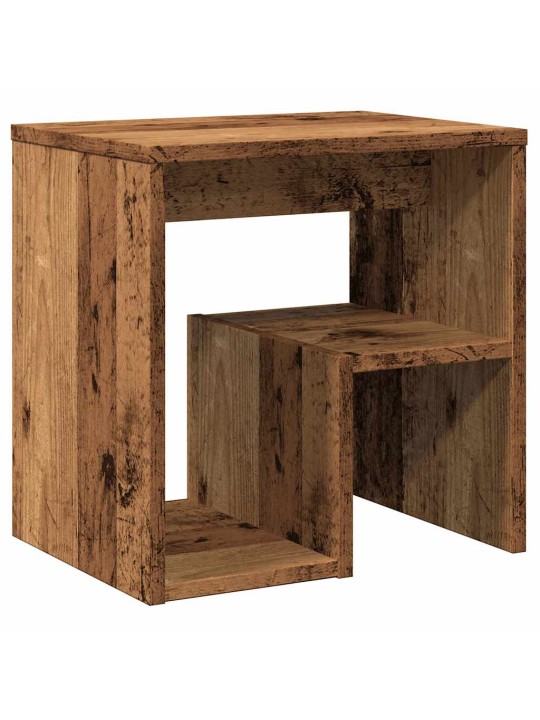 Noční stolky 2 ks old wood 40 x 30 x 40 cm kompozitní dřevo