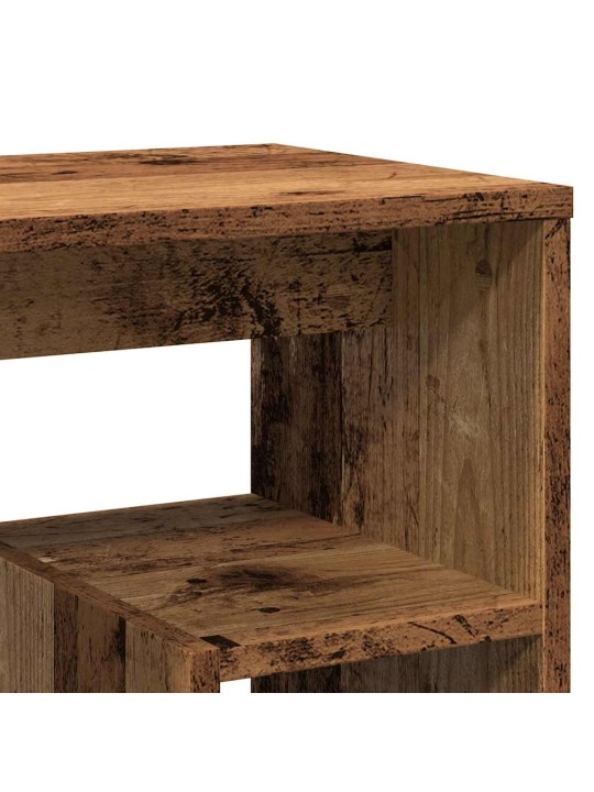 Noční stolky 2 ks old wood 40 x 30 x 40 cm kompozitní dřevo