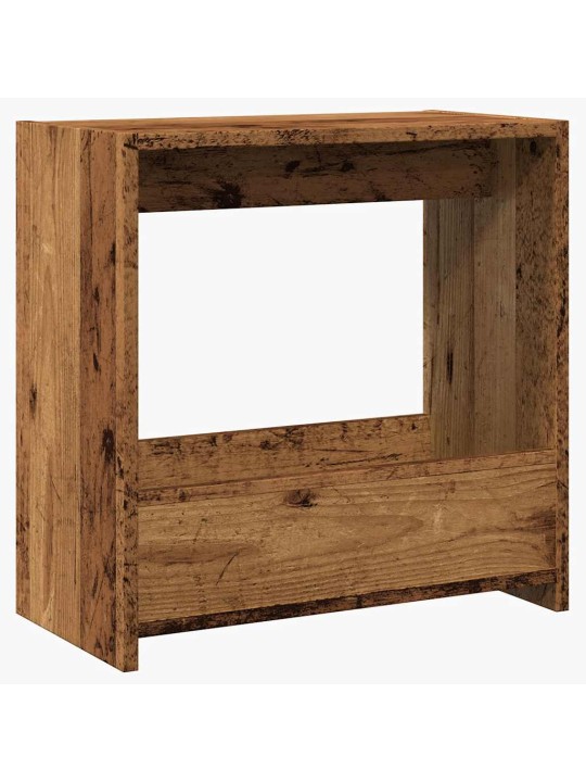 Odkládací stolek starého dřeva 50 x 26 x 50 cm dřevotříska