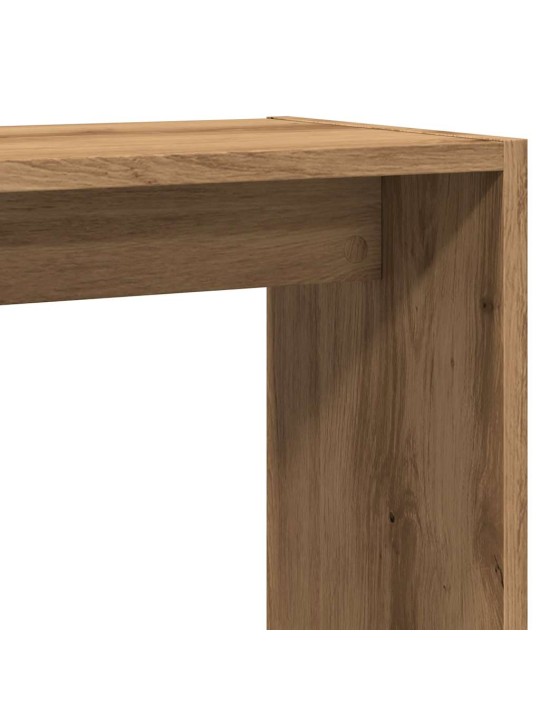 Odkládací stolek dub artisan 50 x 26 x 50 cm kompozitní dřevo