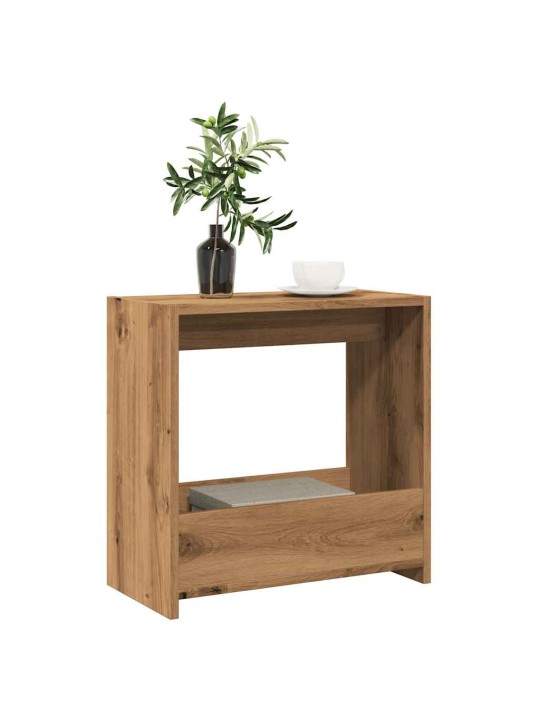 Odkládací stolek dub artisan 50 x 26 x 50 cm kompozitní dřevo