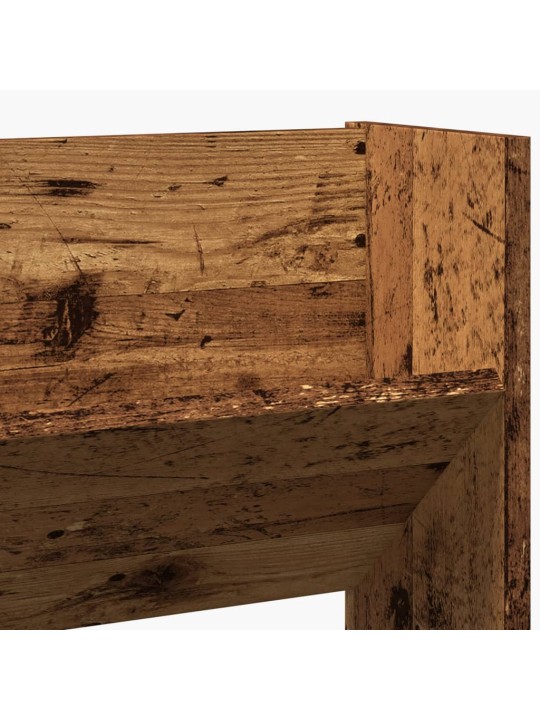 Nástěnný botník old wood 80 x 18 x 90 cm kompozitní dřevo