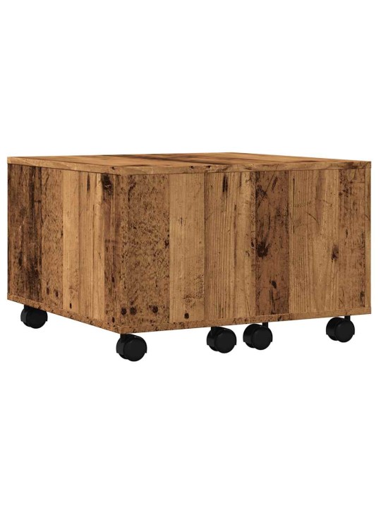 Konferenční stolek old wood 60 x 60 x 38 cm kompozitní dřevo
