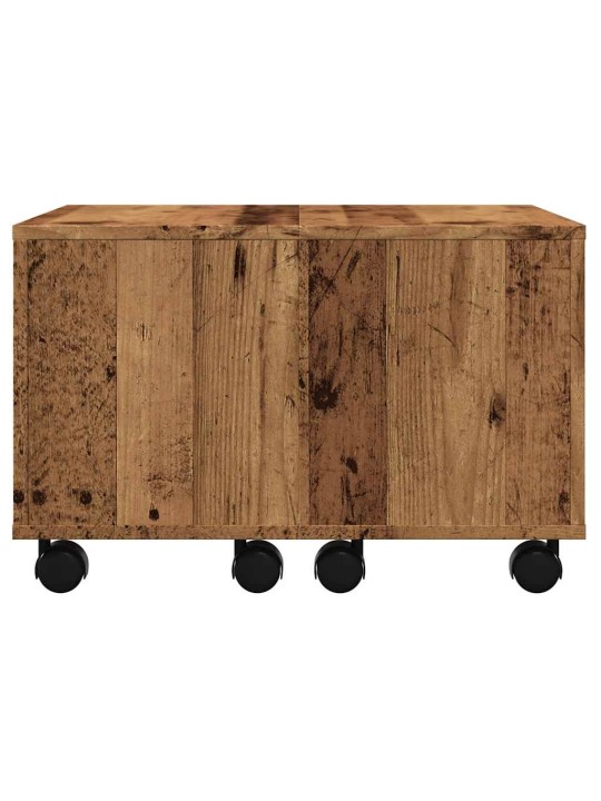 Konferenční stolek old wood 60 x 60 x 38 cm kompozitní dřevo